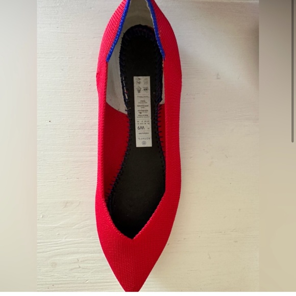 Rothy’s The Point W9 red flats - Picture 3 of 4